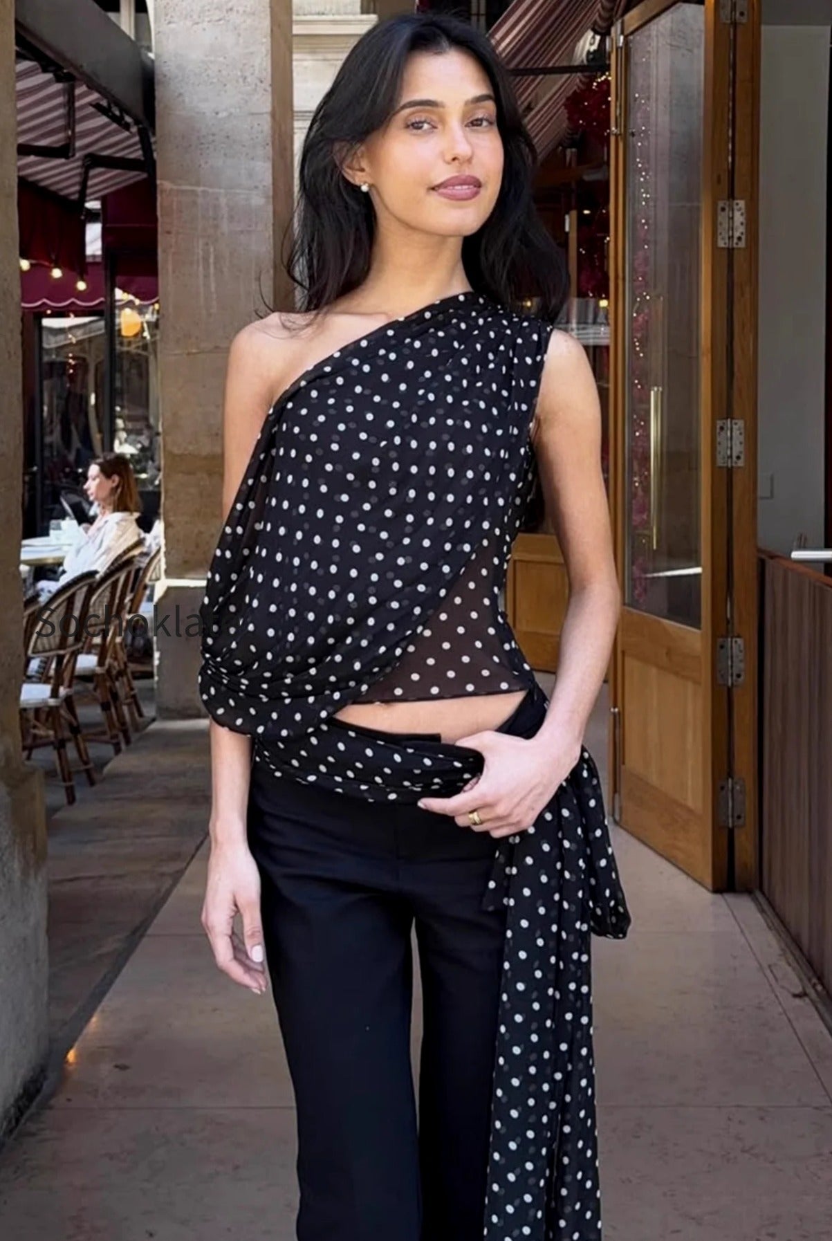 polka-dot-mesh-asymmetrical-halter-tank-top