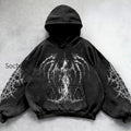 db-oversized-gothic-print-hoodie