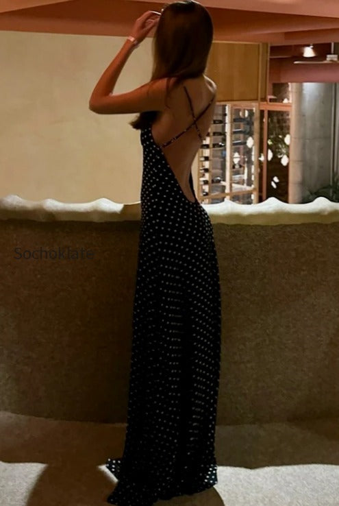 polka-dot-sexy-v-neck-cami-backless-maxi-dress