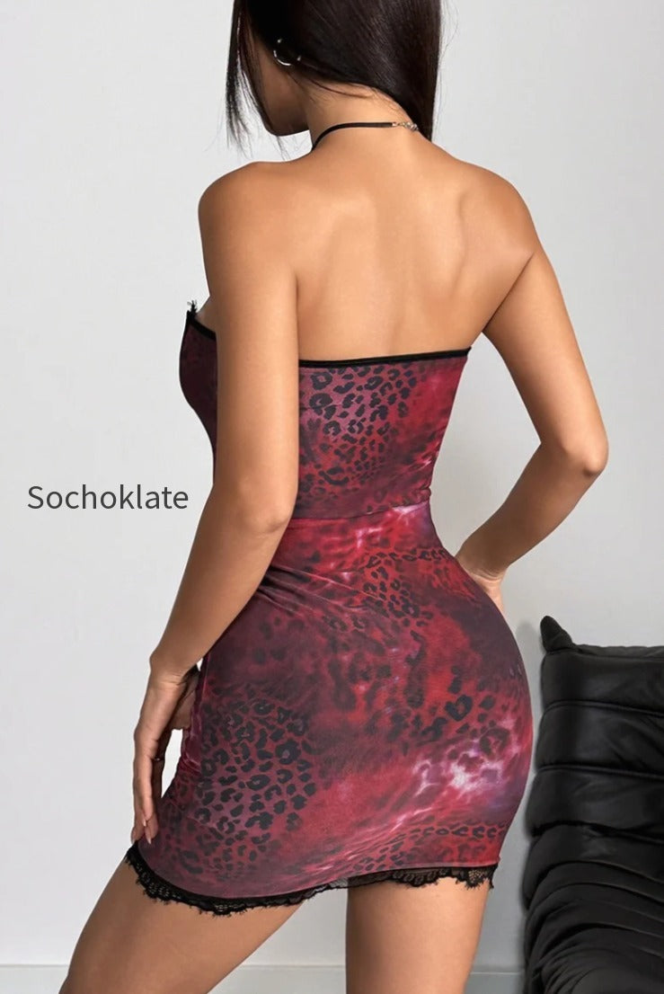 leopard-lace-corset-mini-dress