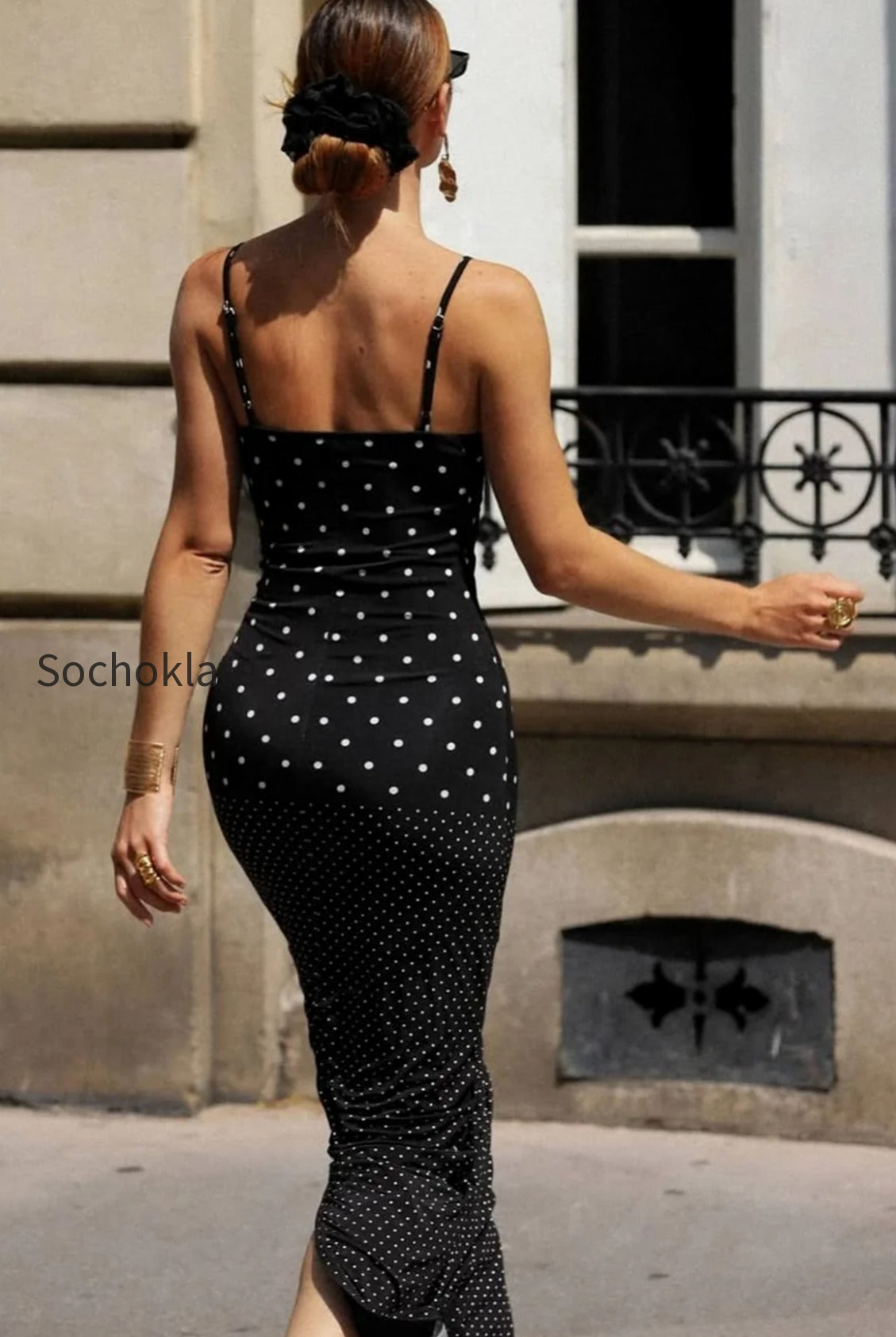polka-dot-cami-bodycon-slim-maxi-dress