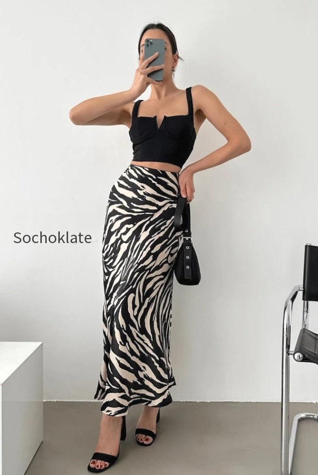 zebra-print-a-line-midi-skirt
