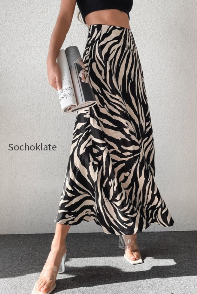 zebra-print-a-line-midi-skirt