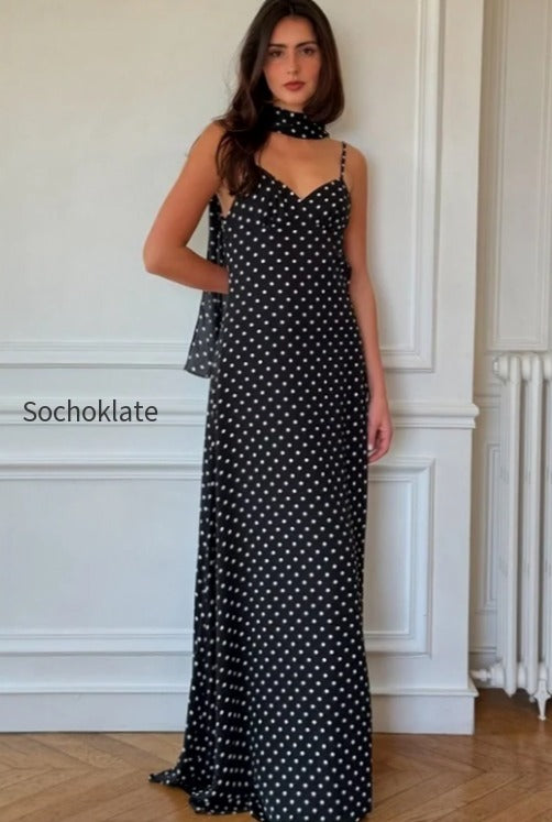 polka-dot-sexy-v-neck-cami-backless-maxi-dress