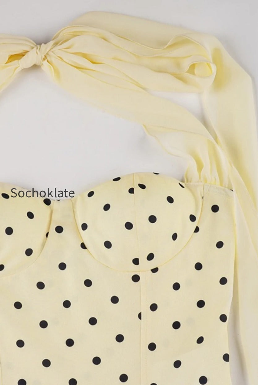 polka-dot-sash-halter-tulip-mini-dress