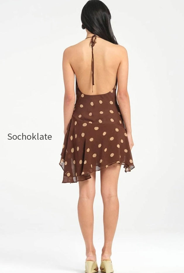 polka-dot-chiffon-halter-deep-v-slit-backless-mini-dress
